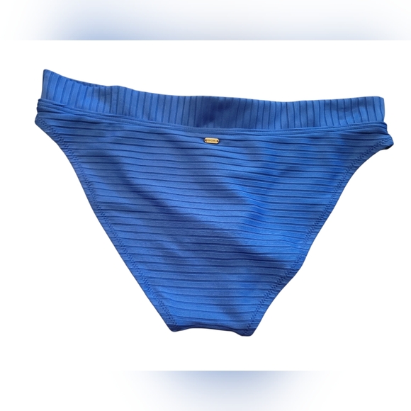 NWT Rip Curl Bikini Swimsuit Bottom Full Coverage Ribbed Premium Surf Blue MD - Picture 4 of 8